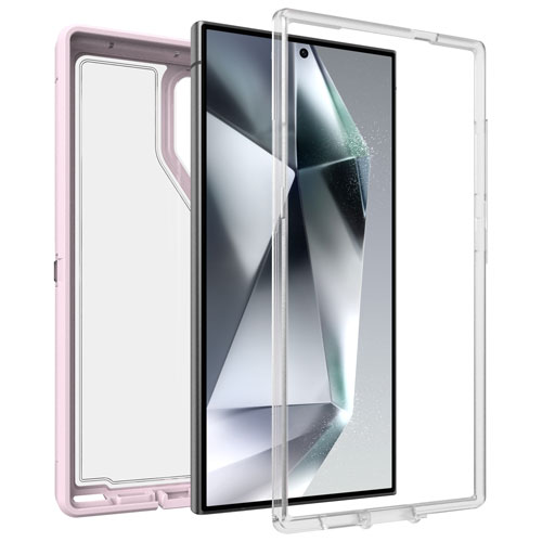 OtterBox Defender XT Fitted Hard Shell Case for Galaxy S24 Ultra - Pink/Clear