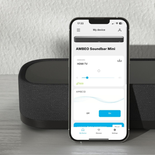 Sennheiser AMBEO Soundbar Mini - 7.1.4 Dolby ATMOS Surround Sound, Bluetooth and WiFi Connectivity with Alexa and Google Assistant Built-In