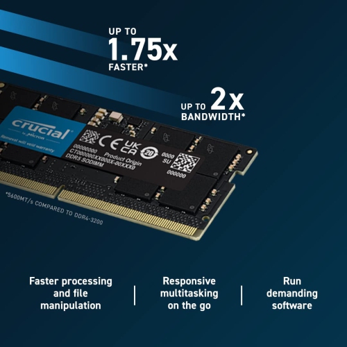 Crucial 16GB DDR5 SDRAM Memory Kit (CT2K8G56C46S5)