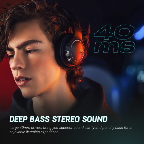 Edifier G2BT Bluetooth 5.2 Wireless Gaming Headset, Deep Bass, Noise Cancelling