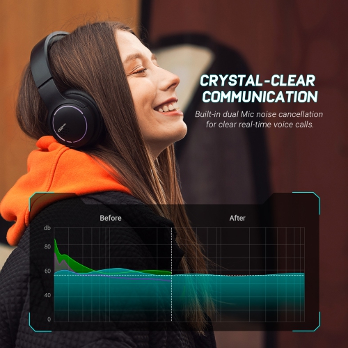 Edifier G2BT Bluetooth 5.2 Wireless Gaming Headset, Deep Bass, Noise Cancelling