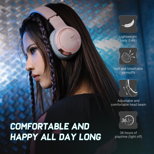Edifier G2BT Bluetooth 5.2 Wireless Gaming Headset, Deep Bass, Noise Cancelling