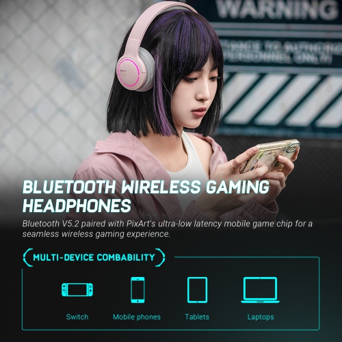Edifier G2BT Bluetooth 5.2 Wireless Gaming Headset, Deep Bass, Noise Cancelling