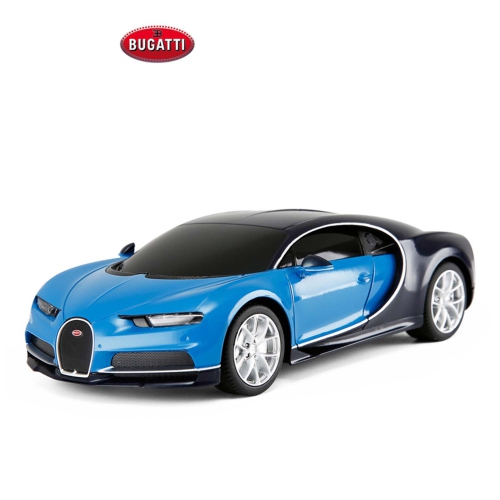Voiture téléguidée Tradeopia échelle 1:24 - Bugatti Chiron Blue, voiture jouet télécommandée, collection de voitures pour enfants et adultes