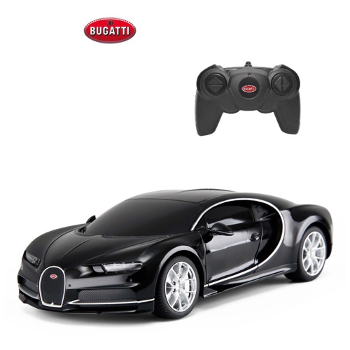 Voiture téléguidée Tradeopia échelle 1:24 - Bugatti Chiron Black, voiture jouet téléguidé, collection de voitures pour enfants et adultes