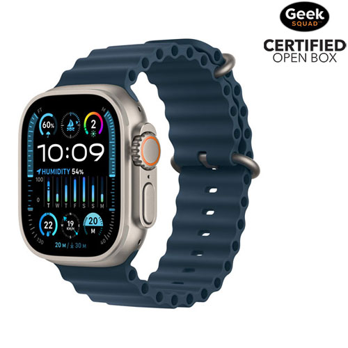 Open Box - Apple Watch Ultra 2 49mm Titanium Case with Blue Ocean Band