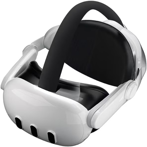 Headstrap Compatible with Meta Quest 3 Head Strap Adjustable,Comfortable,Replacement for Elite Strap,Lightweight & Soft PU Sponge Pad - White