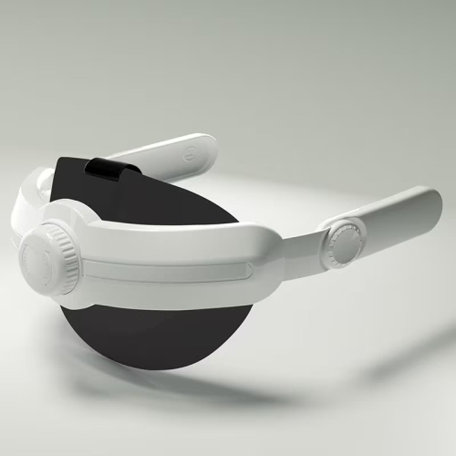 Headstrap Compatible with Meta Quest 3 Head Strap Adjustable,Comfortable,Replacement for Elite Strap,Lightweight & Soft PU Sponge Pad - White