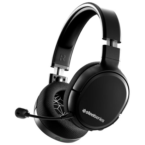 Remis à neuf - Casque de jeu sans fil Arctis 1 de SteelSeries pour PC/PS4/PS5/Switch/Android - Noir