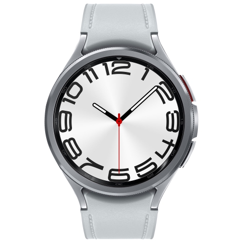 Refurbished - Samsung Galaxy Watch6 Classic (GPS) 47mm Smartwatch with Heart Rate Monitor - Silver