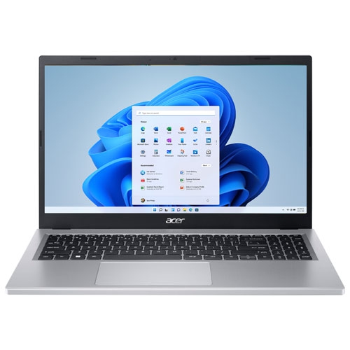 Acer Aspire 3 15.6" Laptop - Silver (AMD RyzenTM 5 7520U/1TB SSD/16GB RAM/Windows 11 Home) by ACER - Refurbished condition - CA$648.97