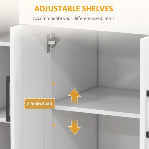 HOMCOM – îlot de cuisine avec rangement, chariot de cuisine roulant avec dessus en hévéa, tiroir, support à épices, porte-serviettes, armoire de