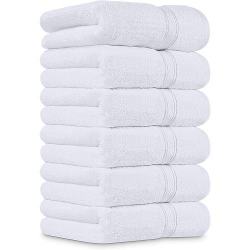 Utopia Towels 6 Pack Premium Hand Towels Set, (16 x 28 inches) 100% Ring  Spun Cotton, Ultra Soft and Highly Absorbent 600GSM Towels for Bathroom,  Gym, Shower, Hotel, and Spa (Grey) 6 Piece Hand Towels Grey