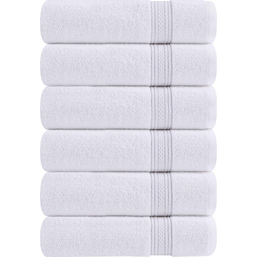 Utopia [6 Pack Premium Hand Towels Set, 100% Ring Spun Cotton, Ultra Soft and Highly Absorbent 600GSM Towels for Bathroom, Gym, Shower, Hotel, and