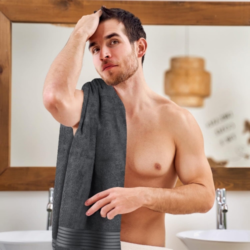 Utopia Towels - Premium 100% Combed Ring Spun Cotton Bath Towels, Ultra Soft and Highly Absorbent Bathroom Towels 27 x 54 inches, Large Bath Towels