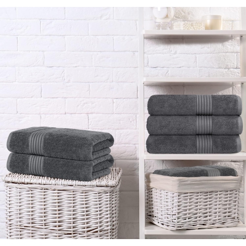 Utopia Towels - Premium 100% Combed Ring Spun Cotton Bath Towels, Ultra Soft and Highly Absorbent Bathroom Towels 27 x 54 inches, Large Bath Towels