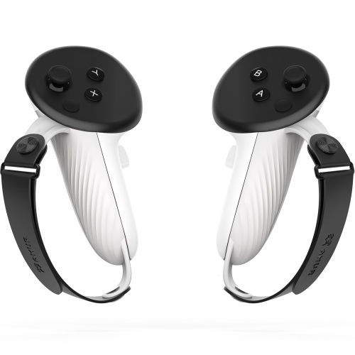 Oculus/Meta Quest 3 Accessories, Silicone Non-Slip Handle Cover, Adjustable Soft Hand Strap, 100% Signal, Active Knuckle Straps Protector