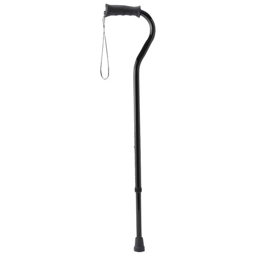 Medline Ergonomic Adjustable Cane - Black