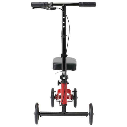 Déambulateur à 4 roulettes avec repose-genou de Medline - Bleu