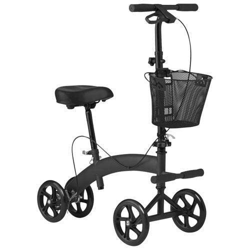Medline 4-Wheeled Scooter Knee Walker - Black