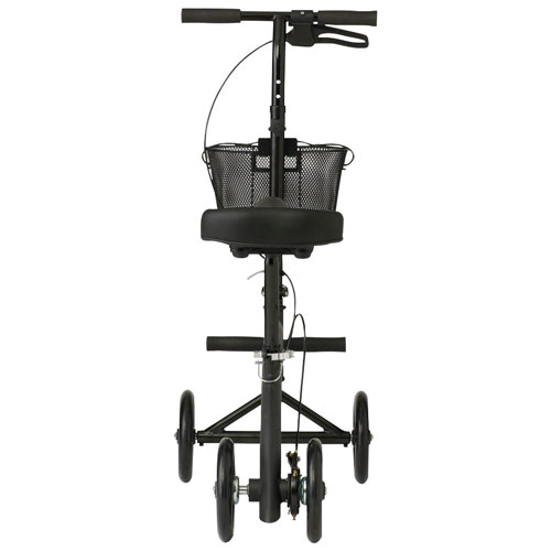 Medline 4-Wheeled Scooter Knee Walker - Black