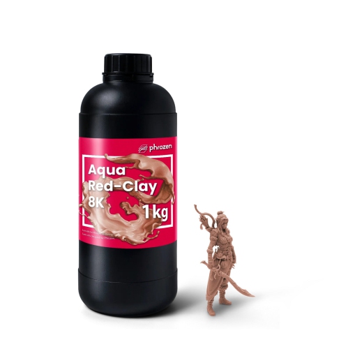 PHROZEN  Aqua 8K Resin - Clay (1Kg) In Red