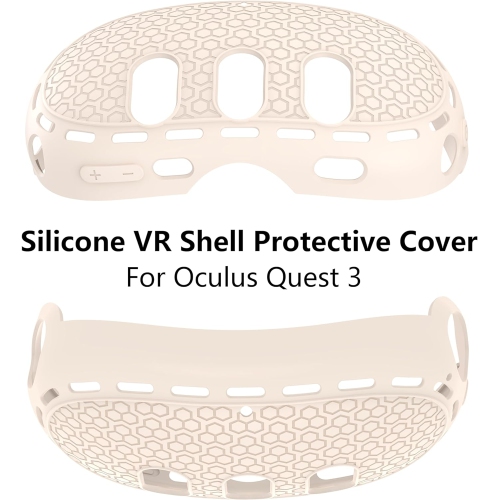 Couverture de protection en silicone VR Complicable avec VR Quest 3, Accessoires en silicone pour casque Quest 3