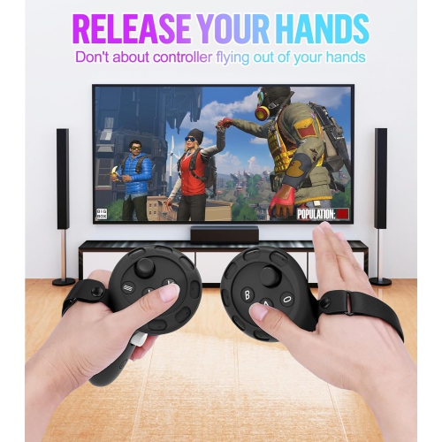 Silicone Cover Set Compatible with Oculus/Meta Quest 3, VR Accessories Protective Cover Includes Controller Grips, Front Shell Headset Cover and Face