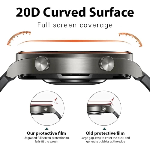 Protecteur d'écran compatible avec la venu 2S de Garmin, pellicule de  protection d'écran souple en PET à couverture complète de 3D mm