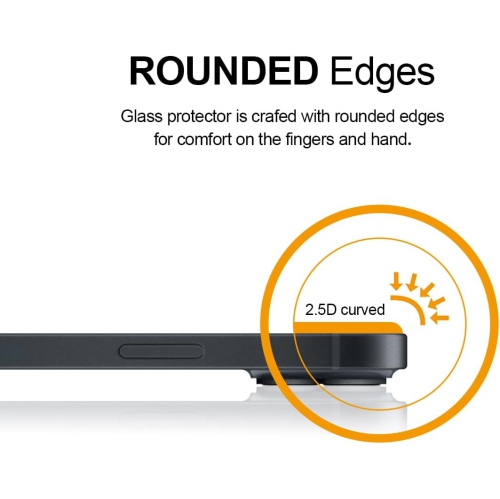 (Paquet de 3) conçu pour le protecteur d'écran en verre trempé iPhone 15, anti Scratch, sans bulles