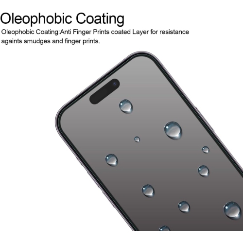 (Paquet de 3) conçu pour le protecteur d'écran en verre trempé iPhone 15, anti Scratch, sans bulles