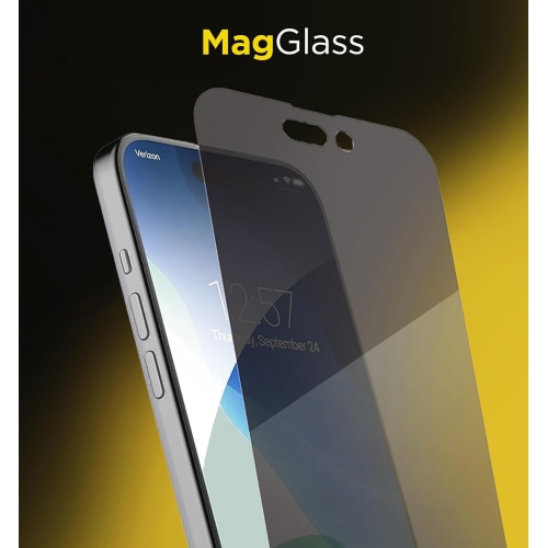 Privacy+ Display Guard, compatible avec le protecteur d'écran de confidentialité iPhone 15 Pro Max - verre trempé anti-espion