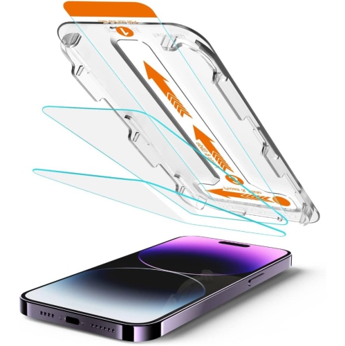 Grizzly Guard iPhone 14 Plus/iPhone 13 Pro Max 6.7-Inch [2 pack] Premium Tempered Glass Screen Protector