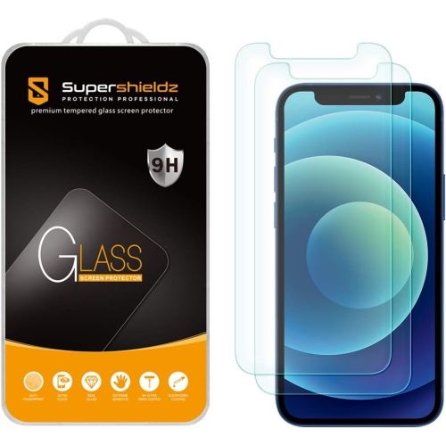 (Paquet de 2) conçu pour le protecteur d'écran en verre trempé iPhone 12 Mini, anti Scratch, sans bulles