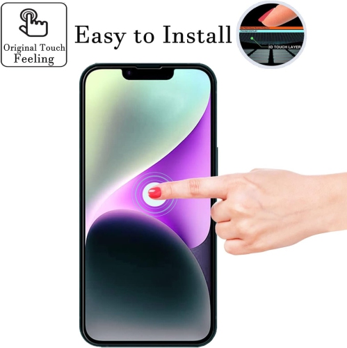 iPhone 14 Max Plus Screen Protectors, 9H Tempered Glass Film for iPhone 14 Plus Anti-Scratch