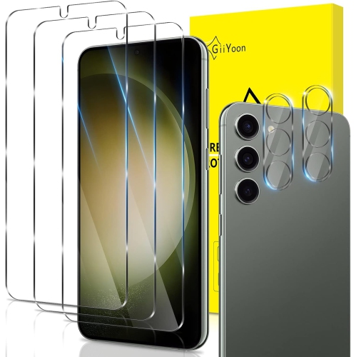 [3 + 2 Paquets] 3 Paquets De Protection D'écran Pour Samsung Galaxy S23 FE  5G Avec 2 Paquets De Protection D'objectif D'appareil Photo, Film En Verre