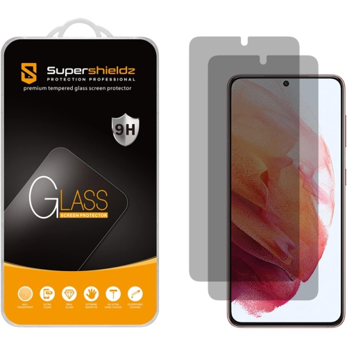 Paquet de 2) Protecteur d'écran anti-espion conçu pour Samsung Galaxy S21 5G,  verre trempé, anti