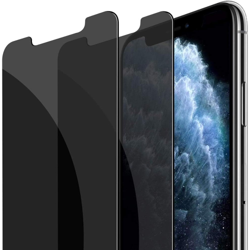 Protecteur d'écran en verre de confidentialité Pro Max pour iPhone 11 - [paquet de 2] Protecteur d'écran en verre trempé anti-espion de