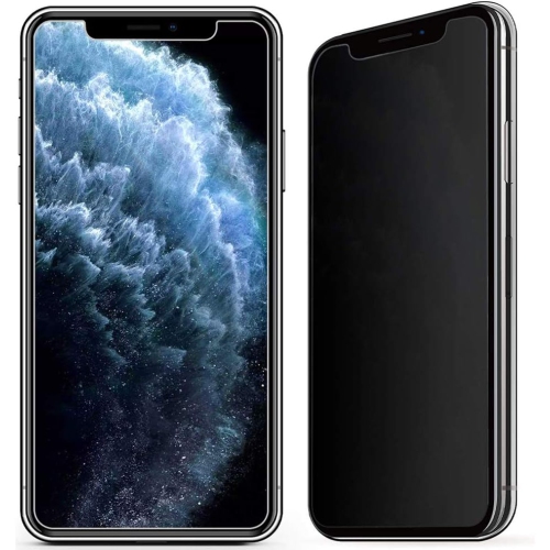 Protecteur d'écran en verre de confidentialité Pro Max pour iPhone 11 - [paquet de 2] Protecteur d'écran en verre trempé anti-espion de