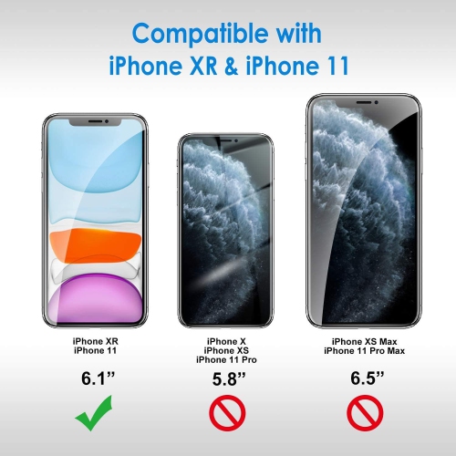 Protecteur d'écran pour iPhone XR/iPhone 11