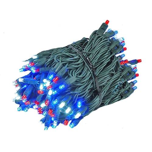 NOVELTY LIGHTS LLC  Novelty Lights 140 Light Led Chasing Christmas Mini Light Set, Warm White Wire, 46.5' Long In Green