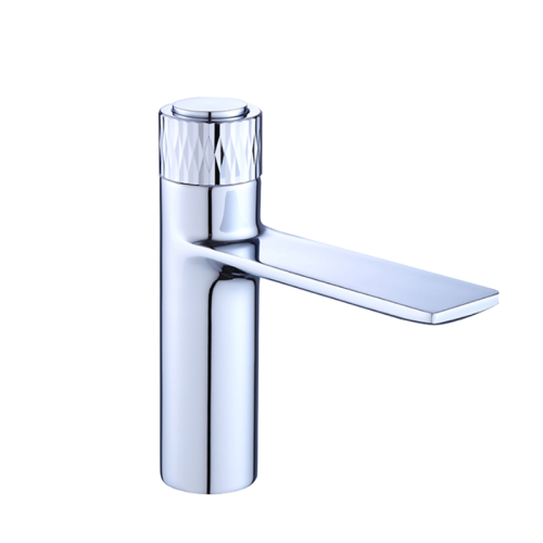 MAX Faucets Waterfall Punch Knob Bathroom Faucet Chrome Finish