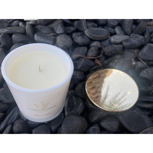 V For Vibes Hemp Candle, Aromatherapy Candle - Nature's Green