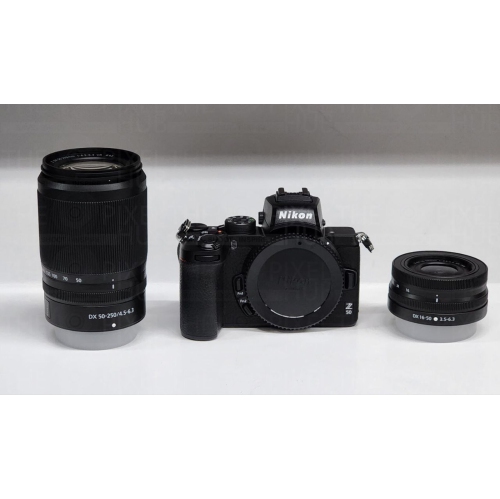 Nikon Z50 Mirrorless Camera with 16-50mm and 50-250mm Lenses - 8PC Bundle