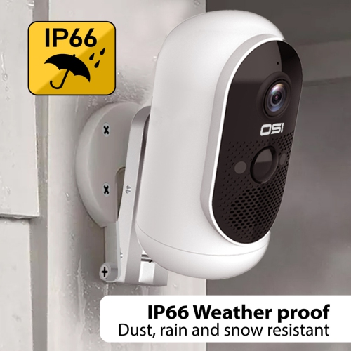 Open Box - OSI Wire-Free 1080p WiFi Battery Camera w/ Solar Panel