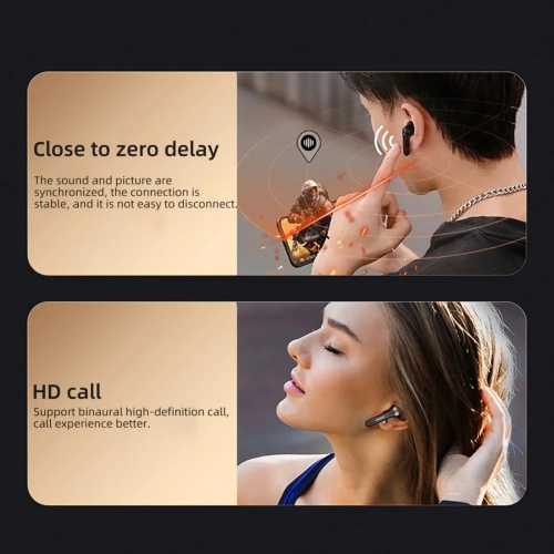 Lenovo QT81 TWS Bluetooth 5.0 Headphones Earbuds Wireless Headsets Stereo Touch Keys 1200mAh Charging Box – Black