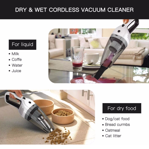 NIERBO DC 12V Portable Car Vacuum Cleaner, Strong Suction High Power Hand Vacuum, Lightweight Dry Wet Amphibious Vehicle Cleaner