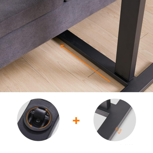 IMGadgets Height Adjustable Desk 80x40 cm | Standing Desk for Work and Home | Overbed C - Table Height Adjustable Desk Max Height 103 cm (FREE