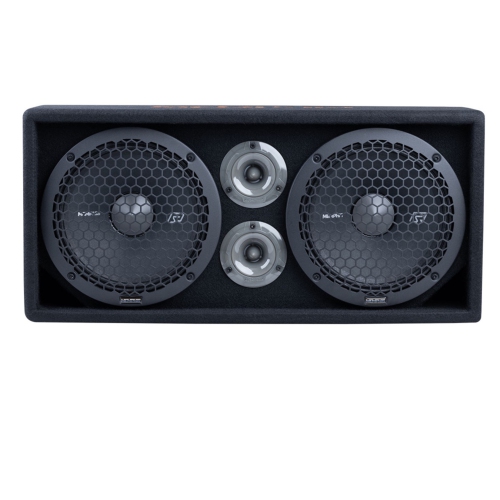 MEMPHIS AUDIO SRXPE10D4F MEMFUEGO BOX WITH DUAL 10” 2WAY FULL RANGE LOADED ENCLOSURE