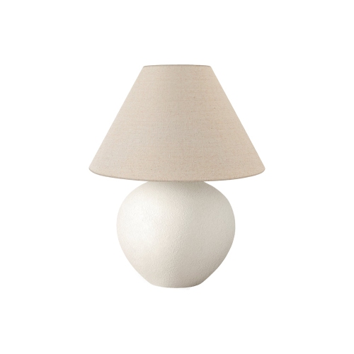 Monarch Specialties I 9631 - éclairage, 16 haut., lampe de table, abat-jour crème, céramique crème, contemporain